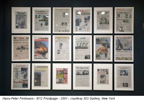 Hans-Peter Feldmann - 9/12 Frontpage - 2001 - courtesy 303 Gallery, New York