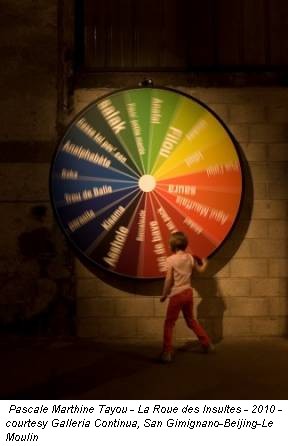 Pascale Marthine Tayou - La Roue des Insultes - 2010 - courtesy Galleria Continua, San Gimignano-Beijing-Le Moulin