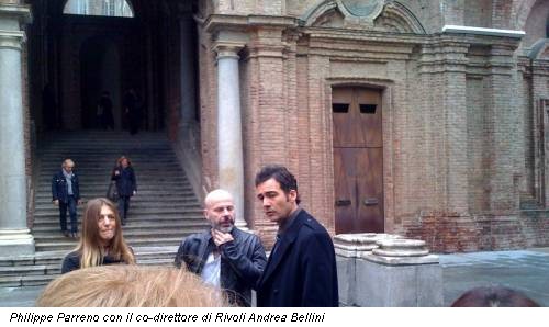 Philippe Parreno con il co-direttore di Rivoli Andrea Bellini
