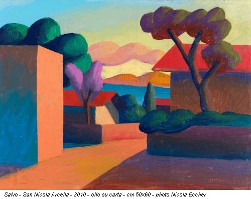 Salvo - San Nicola Arcella - 2010 - olio su carta - cm 50x60 - photo Nicola Eccher