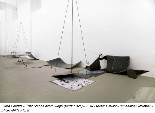Nora Schultz - Print Station avere luogo (particolare) - 2010 - tecnica mista - dimensioni variabile - photo Gilda Aloisi