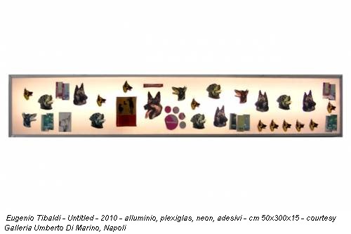 Eugenio Tibaldi - Untitled - 2010 - alluminio, plexiglas, neon, adesivi - cm 50x300x15 - courtesy Galleria Umberto Di Marino, Napoli