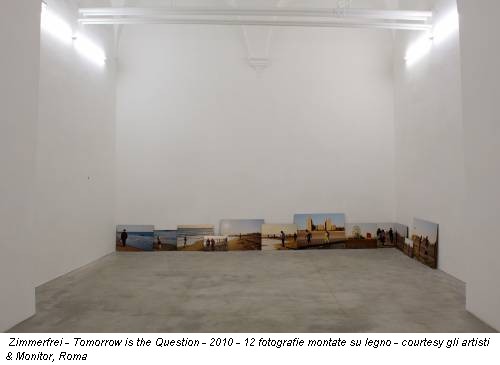 Zimmerfrei - Tomorrow is the Question - 2010 - 12 fotografie montate su legno - courtesy gli artisti & Monitor, Roma