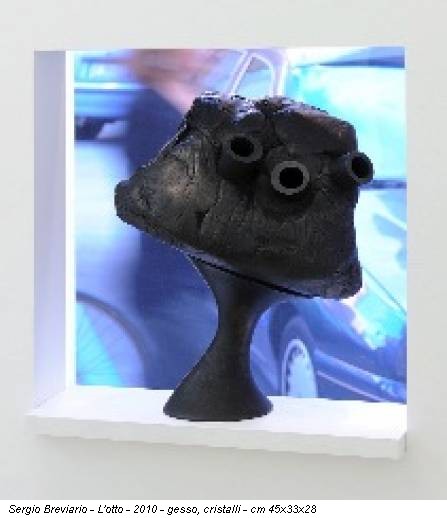 Sergio Breviario - L'otto - 2010 - gesso, cristalli - cm 45x33x28