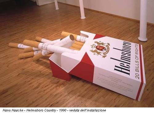 Hans Haacke - Helmsboro Country - 1990 - veduta dell’installazione