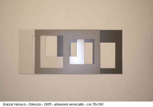 Grazia Varisco - Silenzio - 2005 - alluminio verniciato - cm 70x100