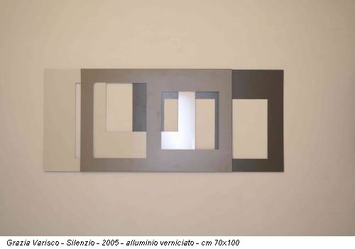 Grazia Varisco - Silenzio - 2005 - alluminio verniciato - cm 70x100