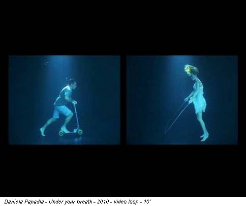 Daniela Papadia - Under your breath - 2010 - video loop - 10’
