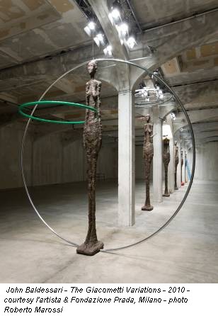 John Baldessari - The Giacometti Variations - 2010 - courtesy l'artista & Fondazione Prada, Milano - photo Roberto Marossi