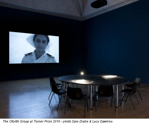 The Otolith Group al Turner Prize 2010 - photo Sam Drake & Lucy Dawkins