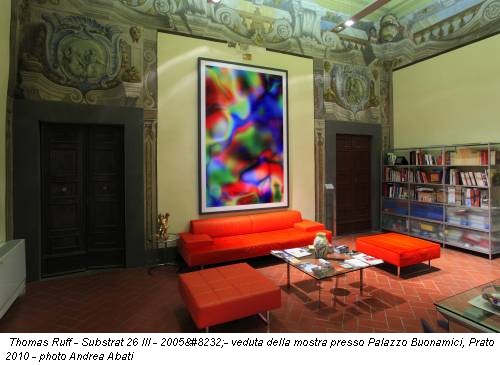 Thomas Ruff - Substrat 26 III - 2005 - veduta della mostra presso Palazzo Buonamici, Prato 2010 - photo Andrea Abati