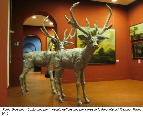 Paolo Grassino - Contaminazioni - veduta dell’installazione presso la Pinacoteca Albertina, Torino 2010