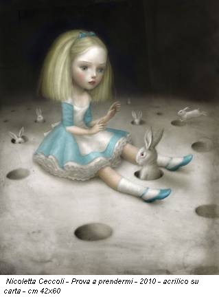 Nicoletta Ceccoli - Prova a prendermi - 2010 - acrilico su carta - cm 42x60