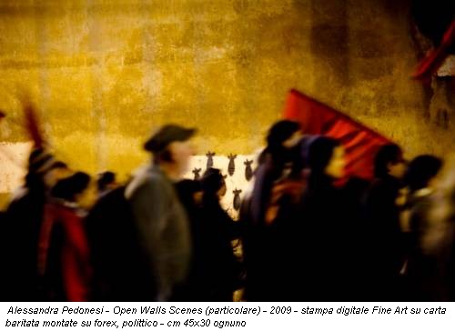 Alessandra Pedonesi - Open Walls Scenes (particolare) - 2009 - stampa digitale Fine Art su carta baritata montate su forex, polittico - cm 45x30 ognuno