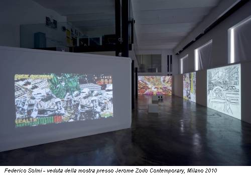 Federico Solmi - veduta della mostra presso Jerome Zodo Contemporary, Milano 2010