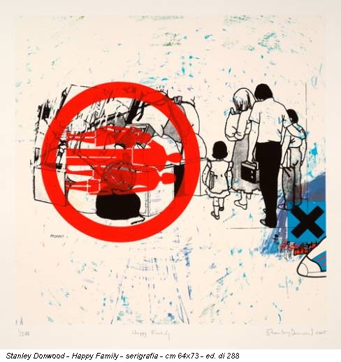 Stanley Donwood - Happy Family - serigrafia - cm 64x73 - ed. di 288