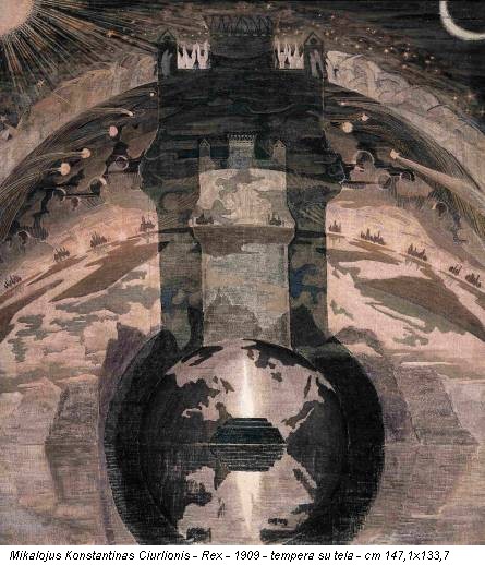 Mikalojus Konstantinas Ciurlionis - Rex - 1909 - tempera su tela - cm 147,1x133,7