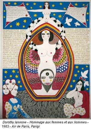 Dorothy Iannone - Hommage aux femmes et aux hommes - 1983 - Air de Paris, Parigi