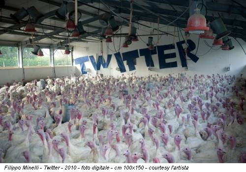 Filippo Minelli - Twitter - 2010 - foto digitale - cm 100x150 - courtesy l'artista
