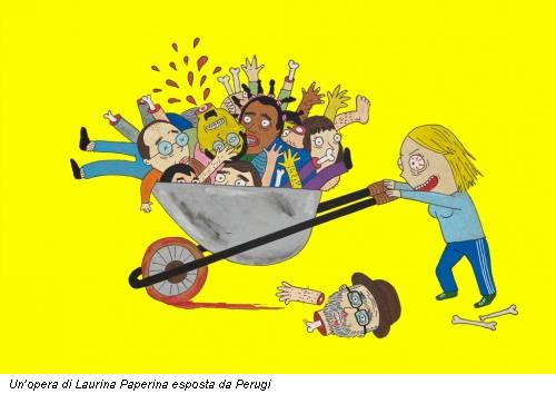 Un’opera di Laurina Paperina esposta da Perugi