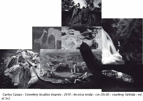 Carlos Casas - Cemetery location boards - 2010 - tecnica mista - cm 20x30 - courtesy l'artista - ed. di 3+2