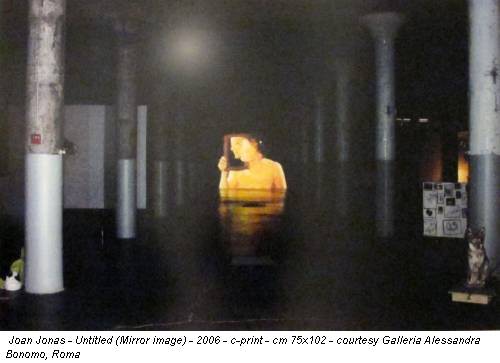 Joan Jonas - Untitled (Mirror image) - 2006 - c-print - cm 75x102 - courtesy Galleria Alessandra Bonomo, Roma