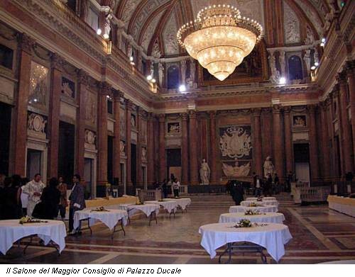 Il Salone del Maggior Consiglio di Palazzo Ducale