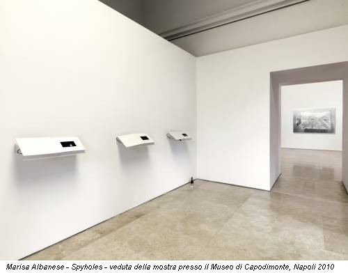 Marisa Albanese - Spyholes - veduta della mostra presso il Museo di Capodimonte, Napoli 2010