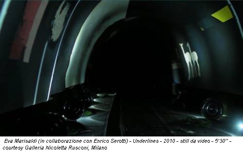 Eva Marisaldi (in collaborazione con Enrico Serotti) - Underlines - 2010 - still da video - 5’30’’ - courtesy Galleria Nicoletta Rusconi, Milano
