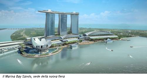 Il Marina Bay Sands, sede della nuova fiera