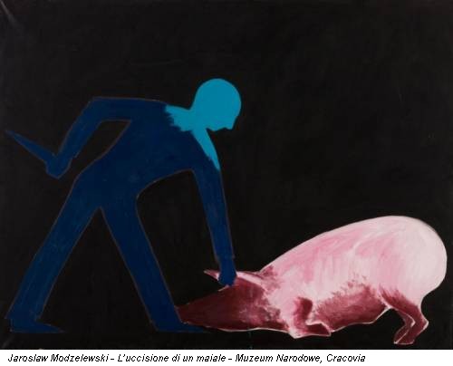 Jaroslaw Modzelewski - L’uccisione di un maiale - Muzeum Narodowe, Cracovia