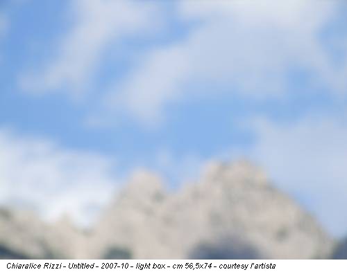 Chiaralice Rizzi - Untitled - 2007-10 - light box - cm 56,5x74 - courtesy l’artista