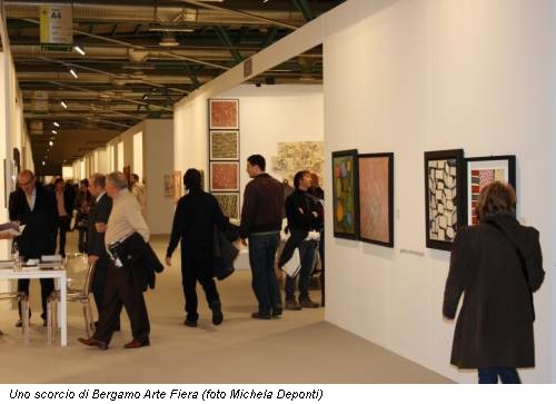 Uno scorcio di Bergamo Arte Fiera (foto Michela Deponti)