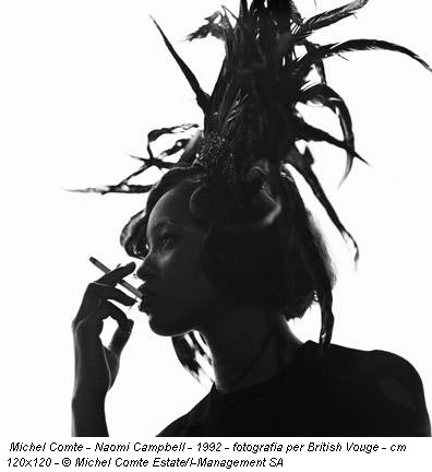 Michel Comte - Naomi Campbell - 1992 - fotografia per British Vouge - cm 120x120 - © Michel Comte Estate/I-Management SA