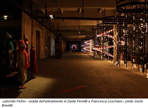 Labirinto Fellini - veduta dell’allestimento di Dante Ferretti e Francesca Loschiavo - photo Giulio Brevetti