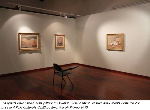 La quarta dimensione nella pittura di Osvaldo Licini e Mario Vespasiani - veduta della mostra presso il Polo Culturale Sant'Agostino, Ascoli Piceno 2010