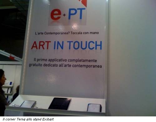 Il corner Terna allo stand Exibart