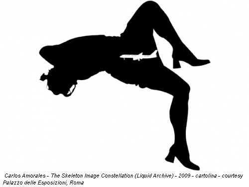 Carlos Amorales - The Skeleton Image Constellation (Liquid Archive) - 2009 - cartolina - courtesy Palazzo delle Esposizioni, Roma