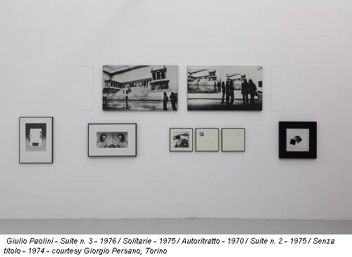 Giulio Paolini - Suite n. 3 - 1976 / Solitarie - 1975 / Autoritratto - 1970 / Suite n. 2 - 1975 / Senza titolo - 1974 - courtesy Giorgio Persano, Torino