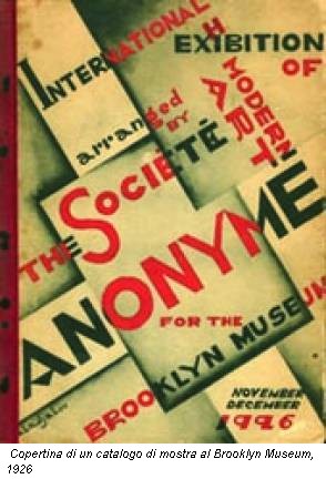 Copertina di un catalogo di mostra al Brooklyn Museum, 1926