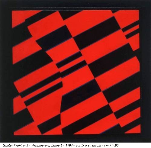 Günter Fruhtrunk - Veranderung Etude 1 - 1964 - acrilico su tavola - cm 79x80
