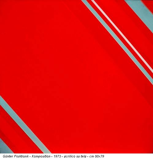 Günter Fruhtrunk - Komposition - 1973 - acrilico su tela - cm 80x79