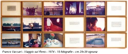 Franco Vaccari - Viaggio sul Reno - 1974 - 18 fotografie - cm 29x39 ognuna