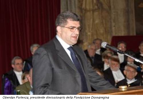 Oberdan Forlenza, presidente dimissionario della Fondazione Donnaregina