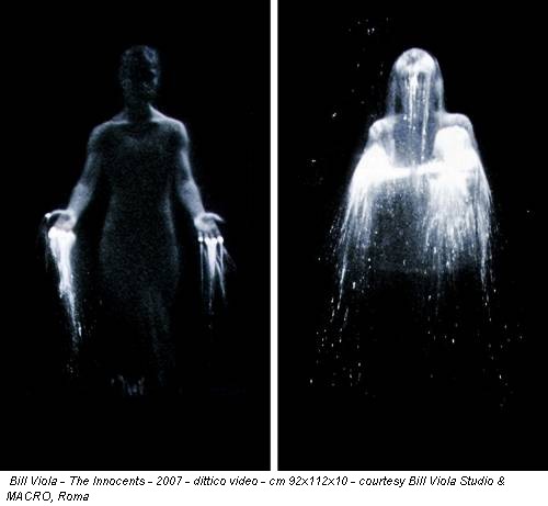 Bill Viola - The Innocents - 2007 - dittico video - cm 92x112x10 - courtesy Bill Viola Studio & MACRO, Roma