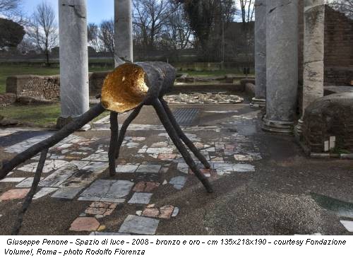 Giuseppe Penone - Spazio di luce - 2008 - bronzo e oro - cm 135x218x190 - courtesy Fondazione Volume!, Roma - photo Rodolfo Fiorenza