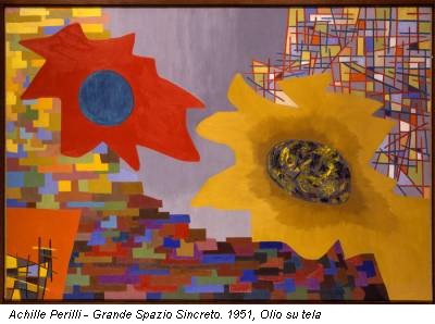 Achille Perilli - Grande Spazio Sincreto. 1951, Olio su tela