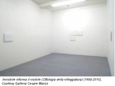 Invisibile informa il visibile (Ottologia della villeggiatura) (1988-2010), Courtesy Galleria Cesare Manzo
