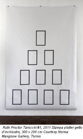 Ruth Proctor Tarocchi #1, 2011 Stampa plotter getto d’inchiostro, 300 x 200 cm Courtesy Norma Mangione Gallery, Torino