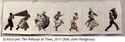 Schizzi per The Refusal of Time, 2011 (foto John Hodgkiss)